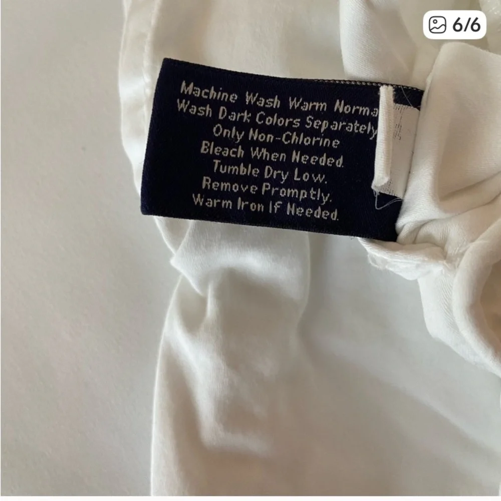 LANDS’ END WHITE DUVET COVER